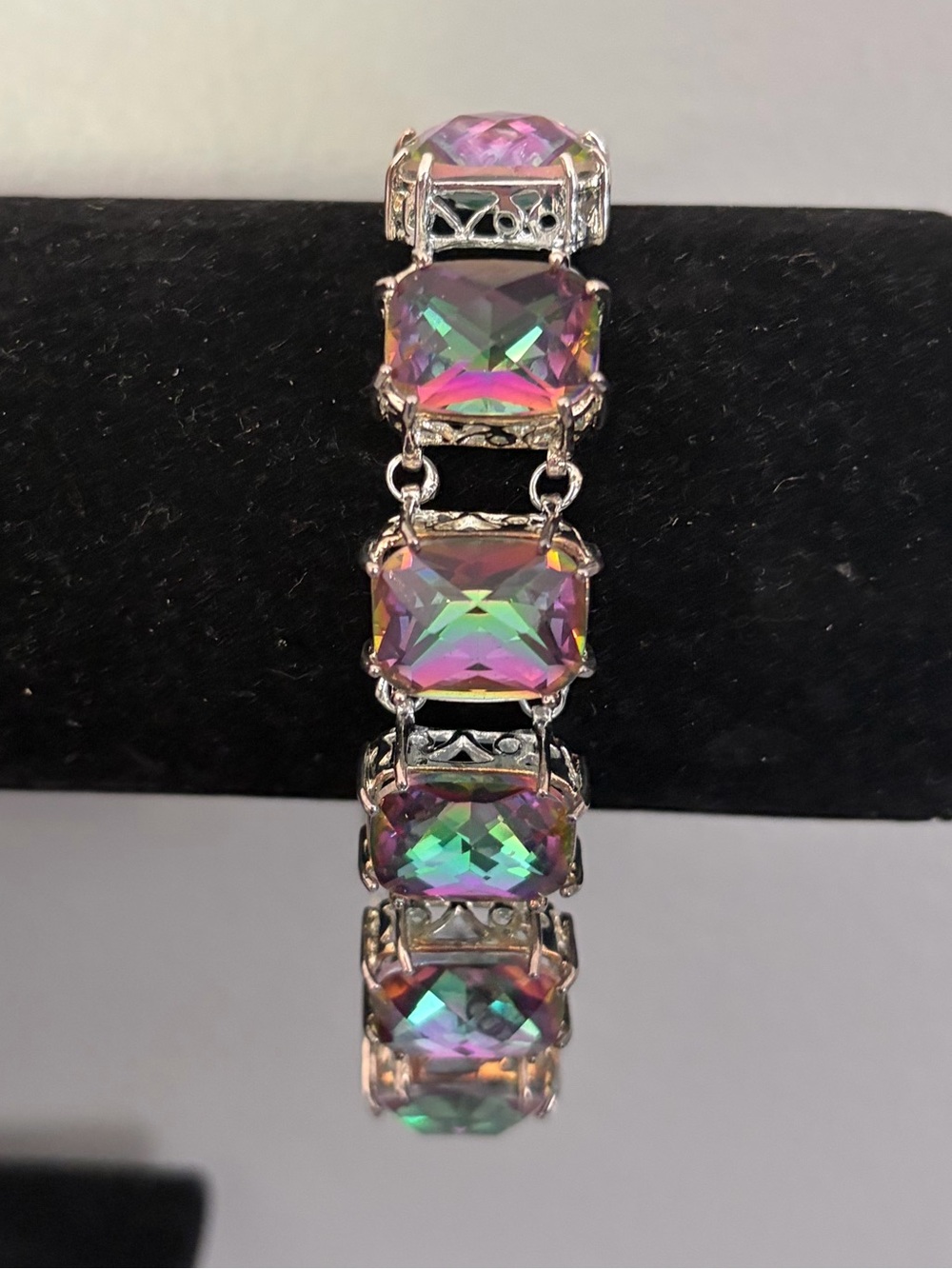 925 STERLING SILVER MYSTIC TOPAZ BRACELET